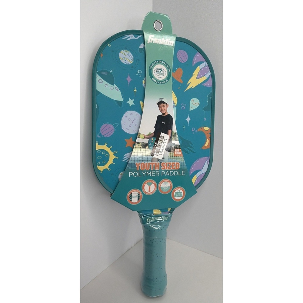 Franklin Sports Youth Sized Polymer Pickleball Paddle Space Design - New